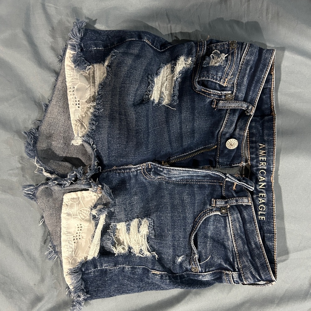 American Eagle Distressed Denim Shorts